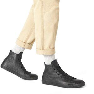 NWT - NIB CTAS leather jet black monochrome (3M - 5W) KICKS